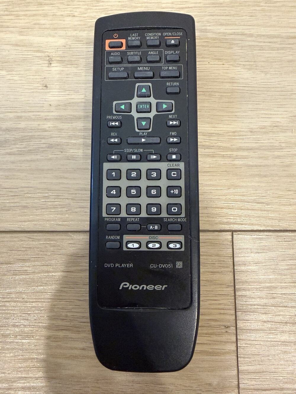 ORIGINAL OEM Pioneer CU-DV051 DVD Player Remote Control -TESTED!